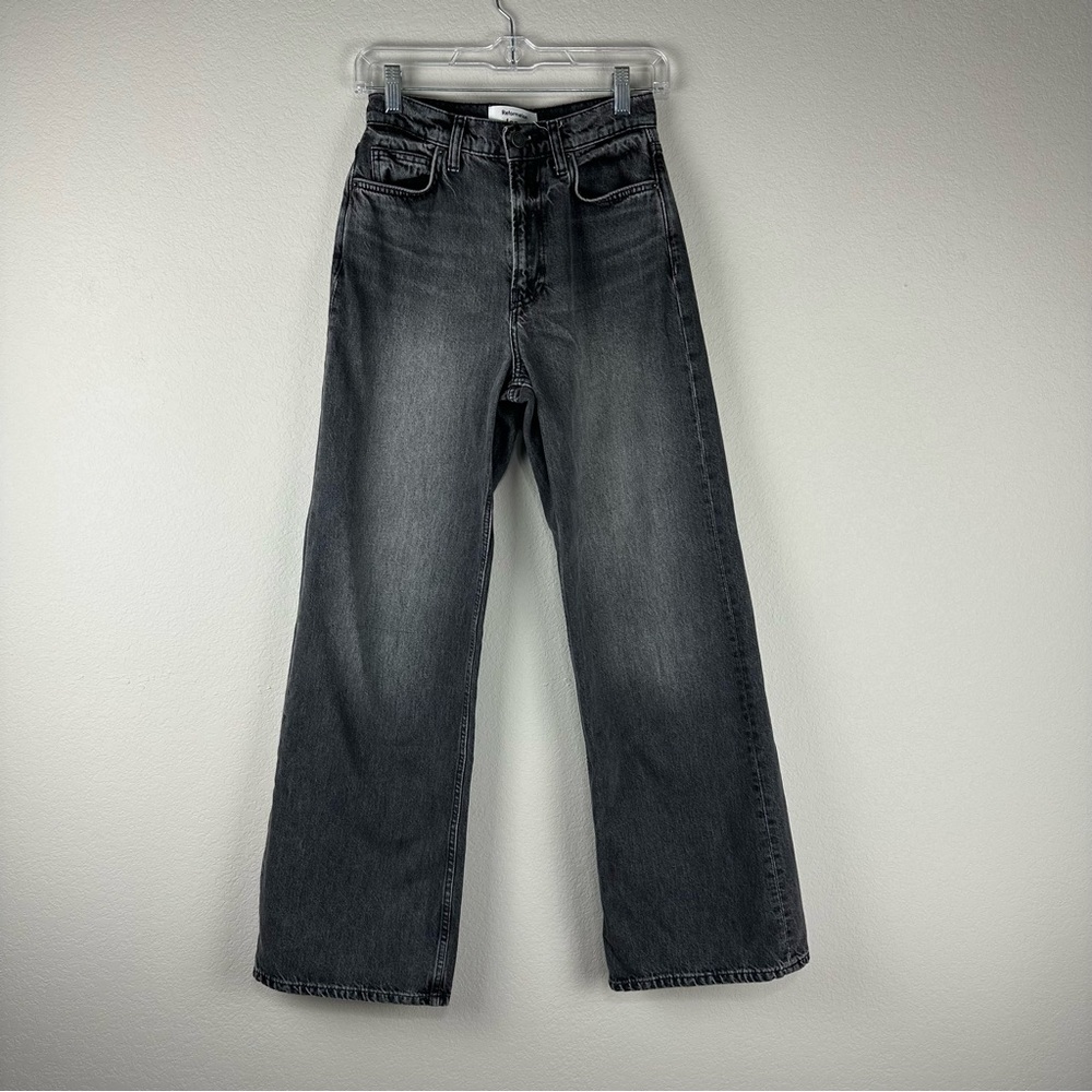 Classic High-Rise Wide Leg Jeans - Black